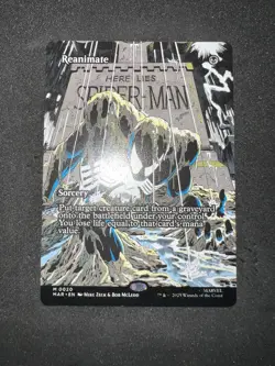 Reanimate 0020 Borderless Spider Man MTG Magic The Gathering Card NM - Image 1