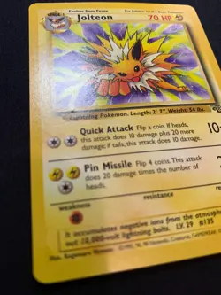 JOLTEON - 20/64 - JUNGLE - RARE POKEMON CARD - LP - Image 2