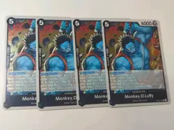 One Piece Card Game Monkey.D.Luffy OP07-091 500 Years Into The Future Playset X4 - Image 1