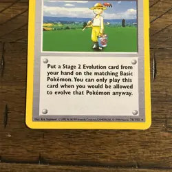 Pokemon Cards: Base Set Shadowless Rare: Pokemon Breeder 76/102 - Image 2