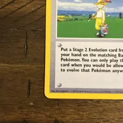 Pokemon Cards: Base Set Shadowless Rare: Pokemon Breeder 76/102 - Image 3
