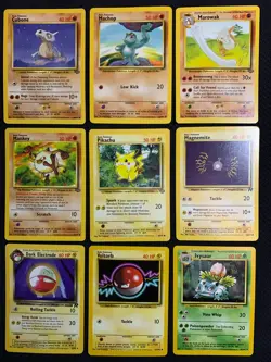 VINTAGE POKEMON 54 CARDS LOT - BASE SET, FOSSIL, JUNGLE, TEAM ROCKET - LP-MP - Image 4