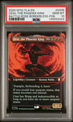 2025 MTG AVATAR: THE LAST AIRBENDER OZAI, THE PHOENIX KING PSA 10 - Image 1