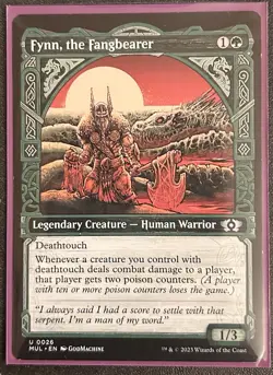 Magic The Gathering Custom Commander Deck Fynn, The Fangbearer Infect Deck - Image 1