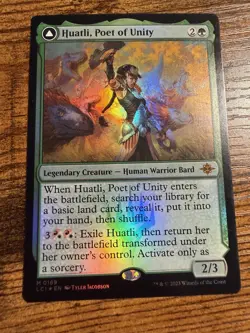 MTG Magic The Gathering FOIL Huatli Poet of Unity Roar of the Fifth People - Image 1