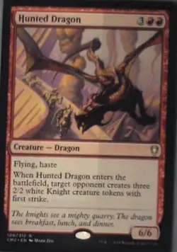Hunted Dragon - Commander Anthology Volume II: #106, MTG Nm R168 - Image 1