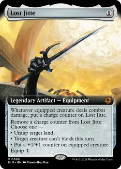 Foil - Lost Jitte (Extended Art) - 88 / NM / English MTG - Image 1