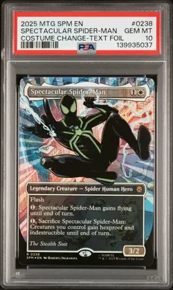2025 MTG MARVEL'S SPIDER-MAN #0238 SPECTACULAR SPIDER-MAN PSA 10 - Image 1