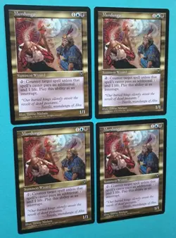 Magic the Gathering MTG Visions MUNGUNGU X 4 U LP/EX 1997 NICE! - Image 2