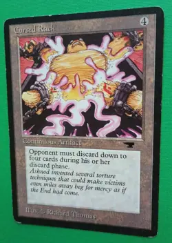 Magic the Gathering MTG Antiquities CURSED RACK MP U 1994 Vintage Nice! - Image 2
