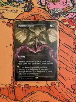 Demonic Tutor (Borderless) Commander Masters Non-Foil - Image 1