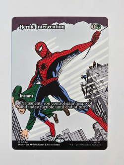 Heroic Intervention - M0034 Reg (Borderless) - Spiderman - MTG - NM - Image 1