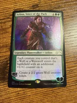 MTG Magic The Gathering FOIL Secret Lair Stained Glass Arlinn Voice of the Pack - Image 1