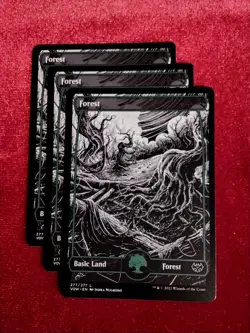 (x3) Forest (277/277) - FULL ART - Innistrad: Crimson Vow - Unplayed Mint+ - Image 1