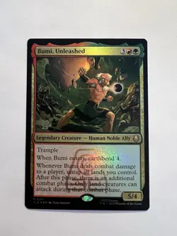 Bumi, Unleashed - FOIL PROMO Prerelease - MTG Avatar: The Last Airbender - NM - Image 1