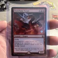 MTG Twinflame Tyrant (97/167) Foundations Promos NM - Stamped - Image 1