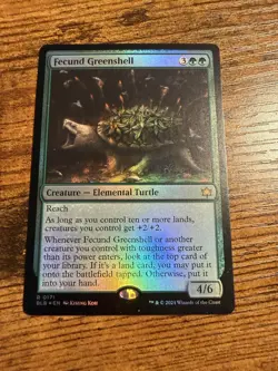 MTG Magic The Gathering FOIL Fecund Greenshell - Image 1