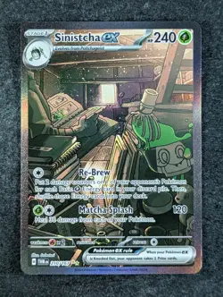 2024 Pokemon SINISTCHA EX 210/167 Twilight Masquerade TWM EN SIR Holo English - Image 1