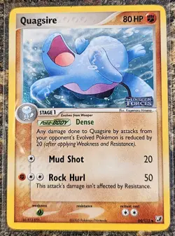 Pokemon 2005 Unseen Forces Quagsire Reverse Holo 44 NM or Better - Image 1