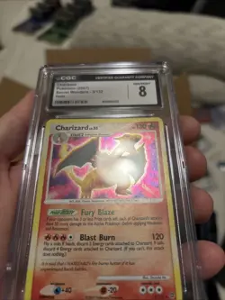 2007 Pokemon Diamond & Pearl Secret Wonders Charizard Holo #3/132 CGC 8 NM/Mint - Image 4