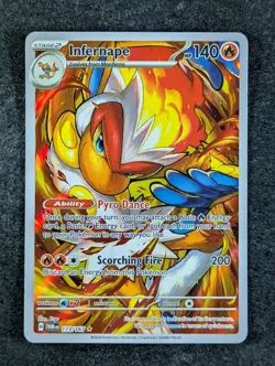 2024 Pokemon INFERNAPE 173/167 Twilight Masquerade Illustration Rare Holo ENG - Image 1