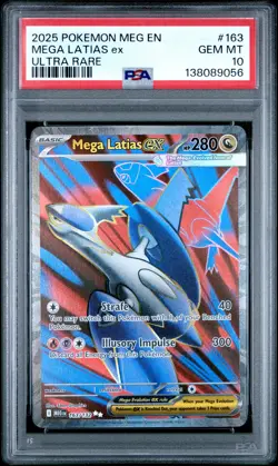 2025 POKEMON MEG EN-MEGA EVOLUTION ULTRA RARE #163 MEGA LATIAS EX PSA 10 - Image 1