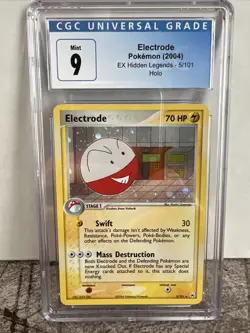 Pokemon EX Hidden Legends Electrode Holo 5/101 CGC 9 Mint - Image 1