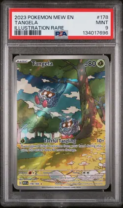 2023 POKEMON MEW EN-151 ILLUSTRATION RARE #178 TANGELA PSA 9 - Image 1