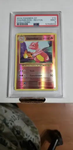 Charmeleon 10/108 - Reverse Holo PSA 9 - 2016 Pokemon Evolutions - Image 1