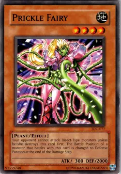 Yu-Gi-Oh TCG Prickle Fairy IOC-077 Unlimited Regular Common Card LP-NM - Image 1