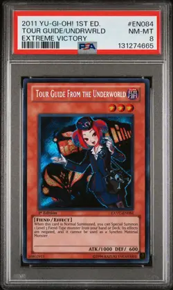 2011 YU-GI-OH! EXTREME VICTORY 1ST EDITION TOUR GUIDE FROM THE UNDERWORLD PSA 8 - Image 1