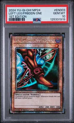 2024 YU-GI-OH! 1ST EDITION #EN003 LEFT LEG OF THE FORBIDDEN ONE PSA 10 - Image 1