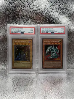 BLUE EYES TOON DRAGON MRL & GATE GUARDIAN MRD SET 1ST ED PSA 9’s Yu-Gi-Oh - Image 1