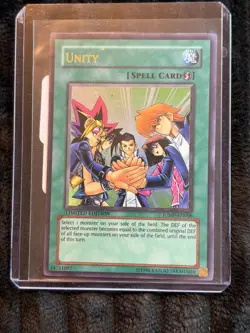 Yu-Gi-Oh! Unity Spell Card Limited Edition JUMP-EN006 Green Holofoil 1996 Kazuki - Image 3