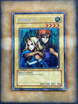 Yugioh Gemini Elf LON-000 Secret Rare 1st Ed MP - Image 1