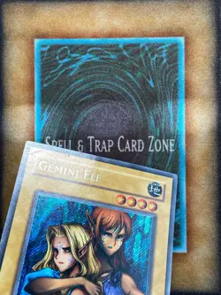 Yugioh Gemini Elf LON-000 Secret Rare 1st Ed MP - Image 2