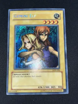 Yu-Gi-Oh! TCG Gemini Elf Secret Rare LON-000 Unlimited Mint-mint Condition - Image 1