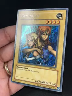 Yu-Gi-Oh! TCG Gemini Elf Secret Rare LON-000 Unlimited Mint-mint Condition - Image 2