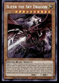 Yu-Gi-Oh TCG #TN19-EN008 Slifer the Sky Dragon Prismatic SR ,Limited NM - Image 1