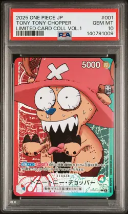 2025 ONE PIECE JAPANESE LTD CARD COLLECTION VOL.1 #001 TONY TONY CHOPPER PSA 10 - Image 1