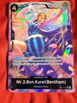 One Piece | Mr.2.Bon.Kurei(Bentham) | OP14-091 | Alt Art (SR) - Image 1
