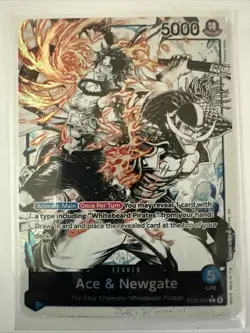Ace and Newgate L ST22-001 Parallel Starter Deck One Piece Nm Promo - Image 1