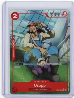 One Piece CCG Usopp ST21-002 Alt Art Promo. Near Mint. - Image 1