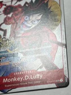 Monkey.D.Luffy ST01-012 3rd Anniversary Tournament - GRADEABLE - - Image 4