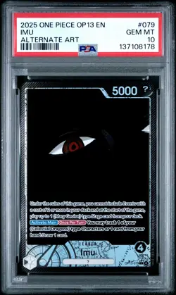 2025 ONE PIECE OP13-CARRYING ON HIS WILL ALTERNATE ART #079 IMU PSA 10 - Image 1