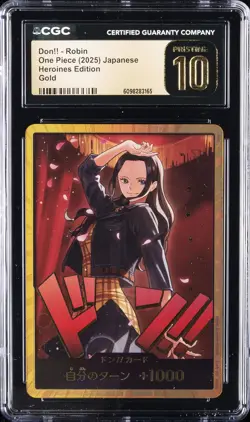 2025 ONE PIECE JAPANESE HEROINES EDITION GOLD DON!! - ROBIN CGC 10 PRISTINE - Image 1