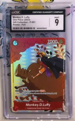 One Piece CGC 9 Monkey D. Luffy Prmo From 2023 Gift Cllection - P-001 - Image 1