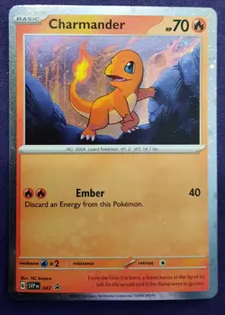 Pokemon TCG Charmander Scarlet & Violet 151 Promo Card 047 Holographic - Image 1