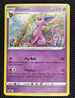 Espeon - SWSH174 Pokemon SWSH: Sword & Shield Promo Cards Holo Promo NM - Image 1