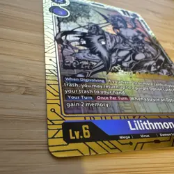 Digimon Card Game Lilithmon Alternate Alt Art BT3-091 SR 2nd Anniversary Foil - Image 3